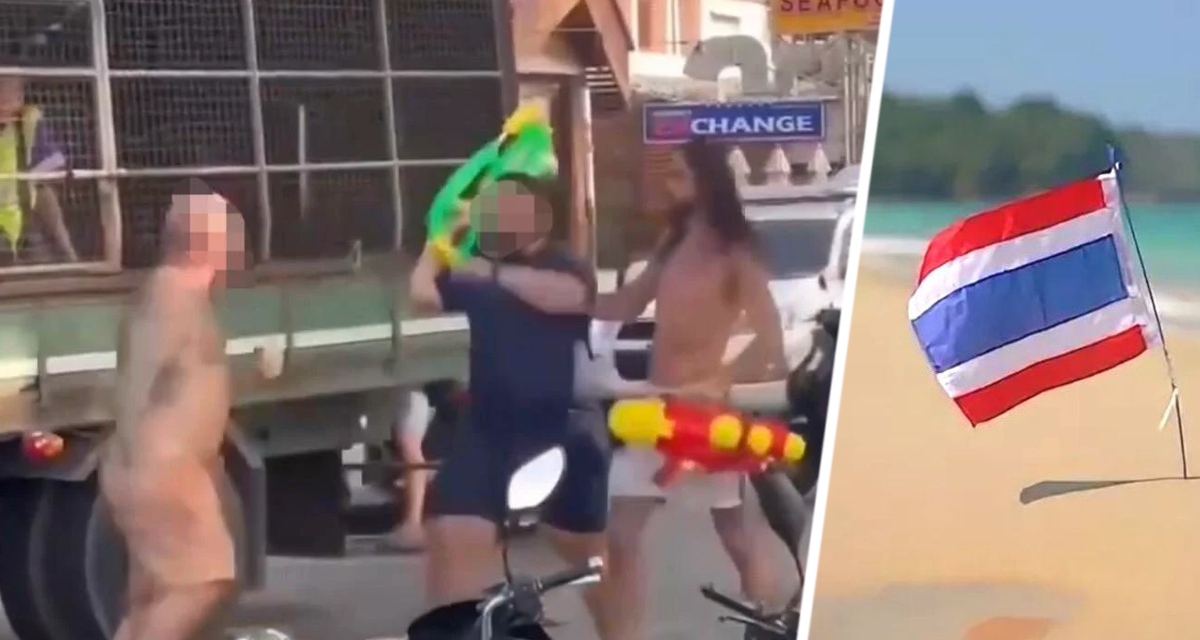 В Таиланде туристы начали бить друг друга из-за обиды на водяной пистолет
