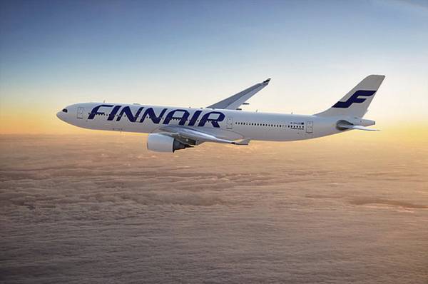 Лайнер Airbus A-320 авиакомпании  Finnair 