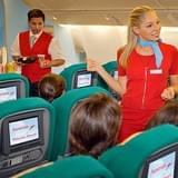 Типичный салон в самолетах Austrian Airlines