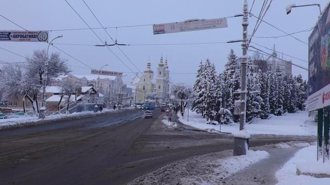 Украина - Заснеженная Украина: уникальные фотки Винницы