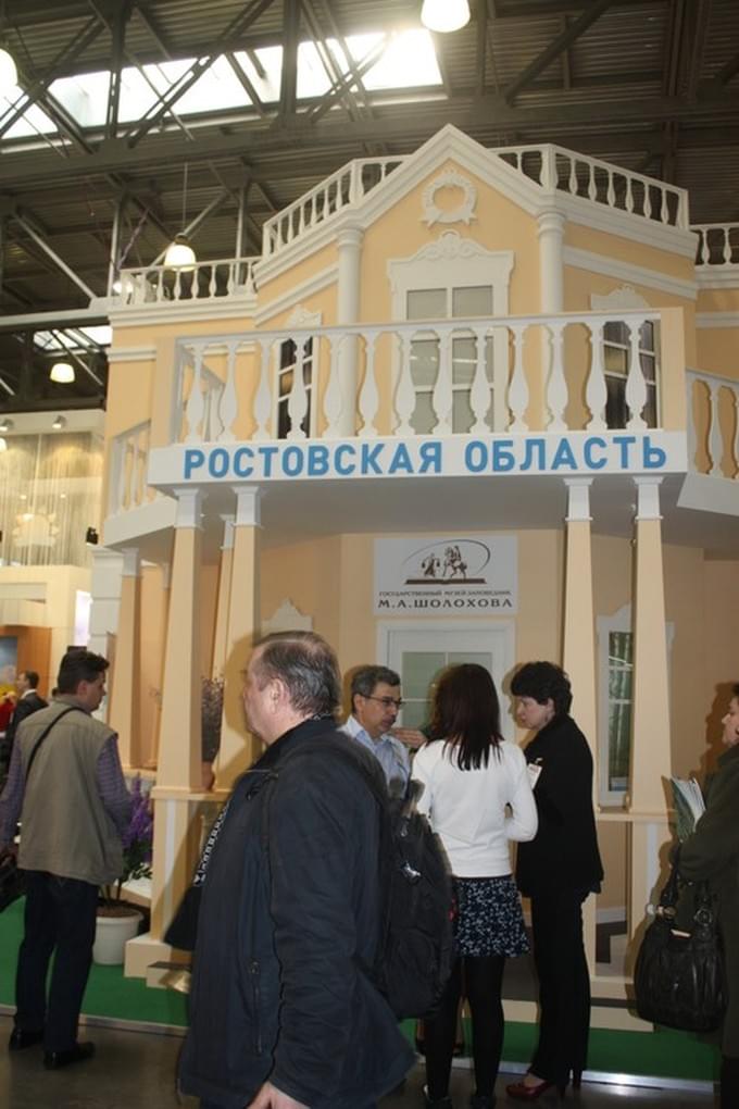 Интурмаркет-2015: стенд Ростовской области представлен декорациями из произведения М.Шолохова «Тихий Дон».