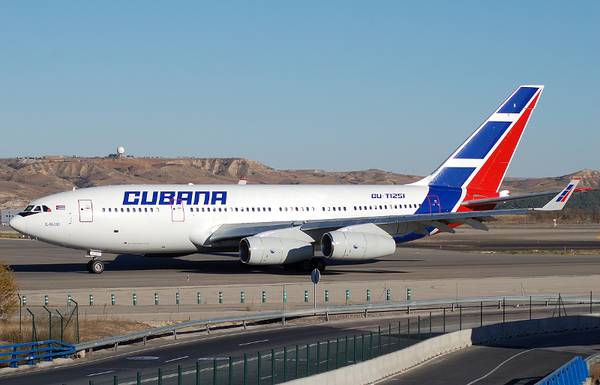 Лайнер Airbus A-330 авиакомпании  Cubana 