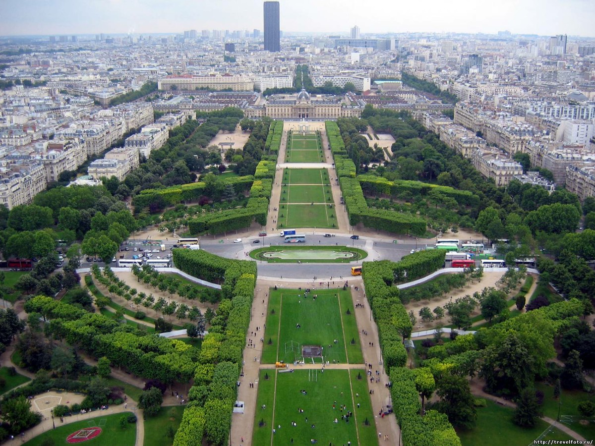 Франция Париж Елисейские поля