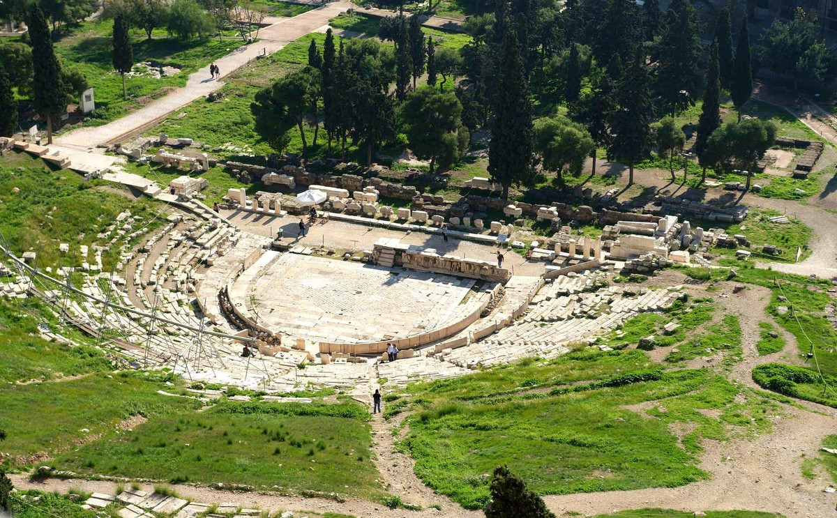 афинский театр в древней греции