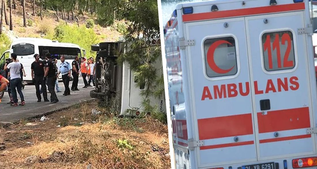 В Анталии автобус турфирмы попал в аварию: есть пострадавшие