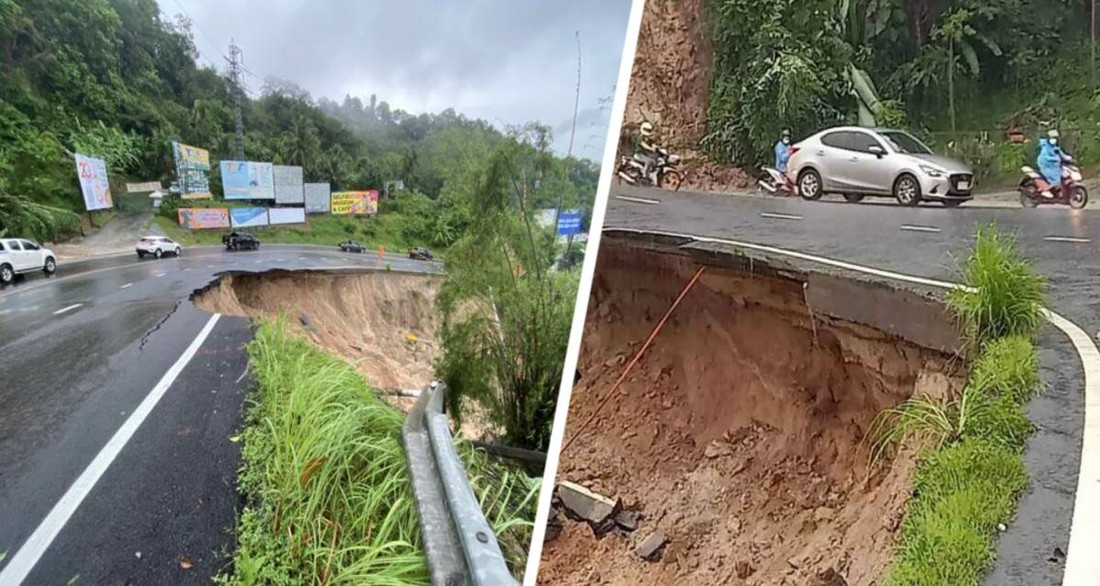 Главная дорога Пхукета уничтожена: туристы с трудом добираются до аэропорта
