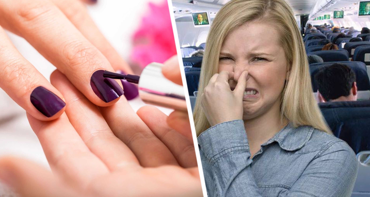 Туристка покрасила ногти в самолете и вызвала шквал негодования