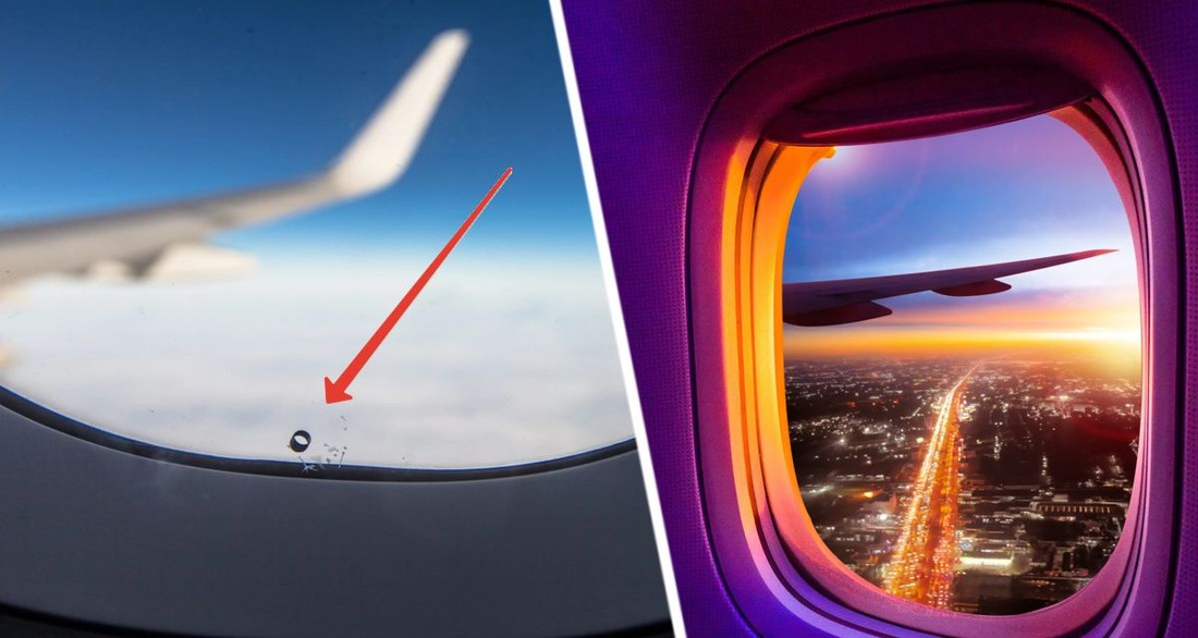 Нервным пассажирам разъяснили, почему в их иллюминаторе в самолете есть дырка