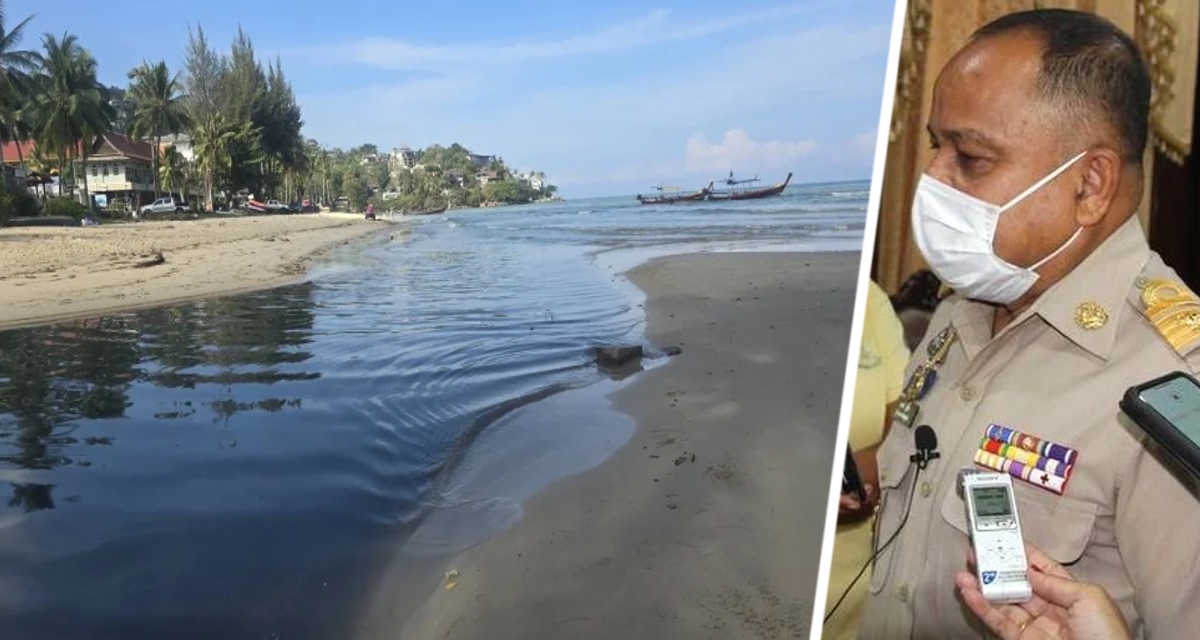 Черная вонючая вода на пляжах Пхукета ошеломила туристов: люди боятся купаться