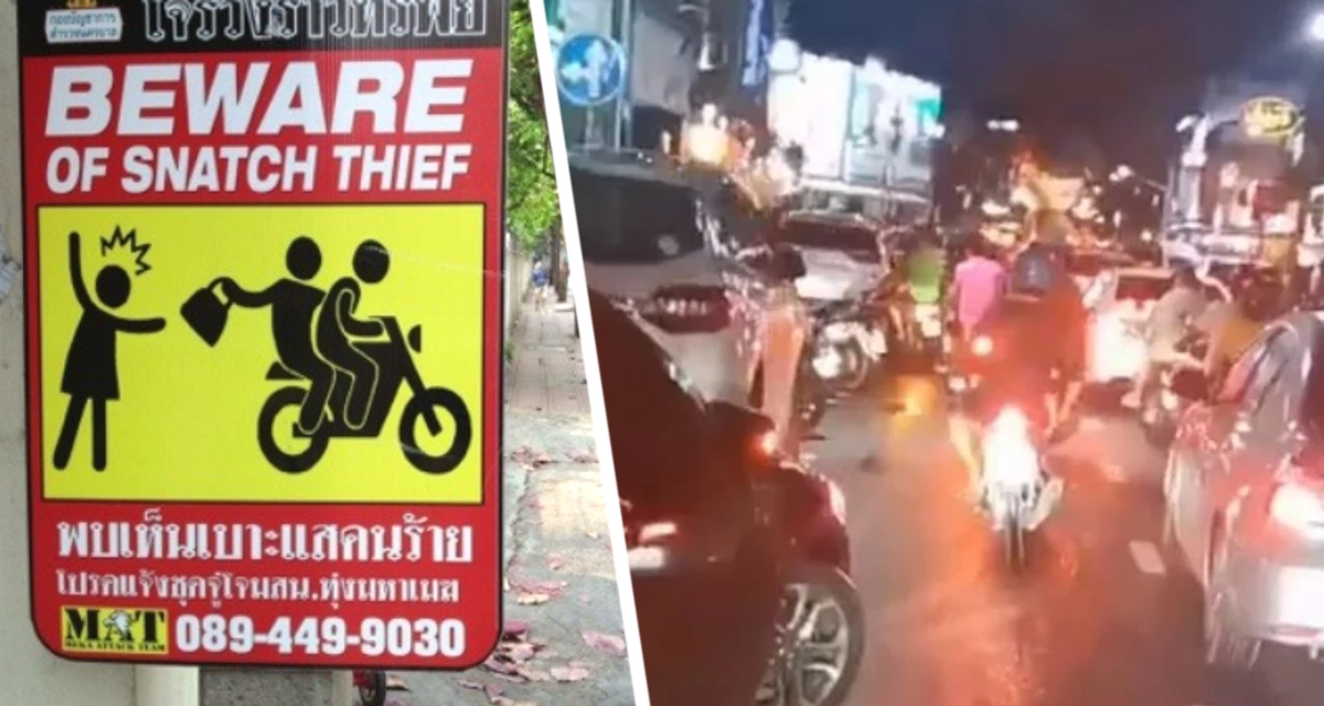 Российская туристка устроила погоню за вором на мотоцикле в Таиланде, при этом снимая все на телефон