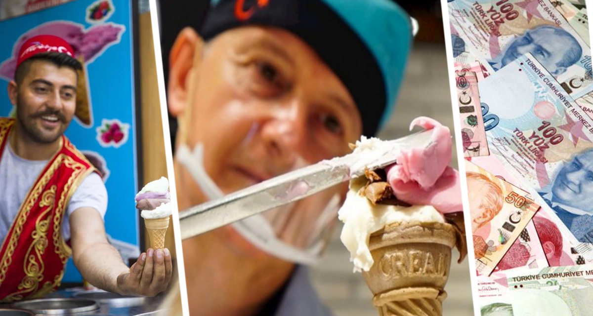 4000 рублей за шарик мороженого: в Турции туристы подрались с продавцом из-за цен