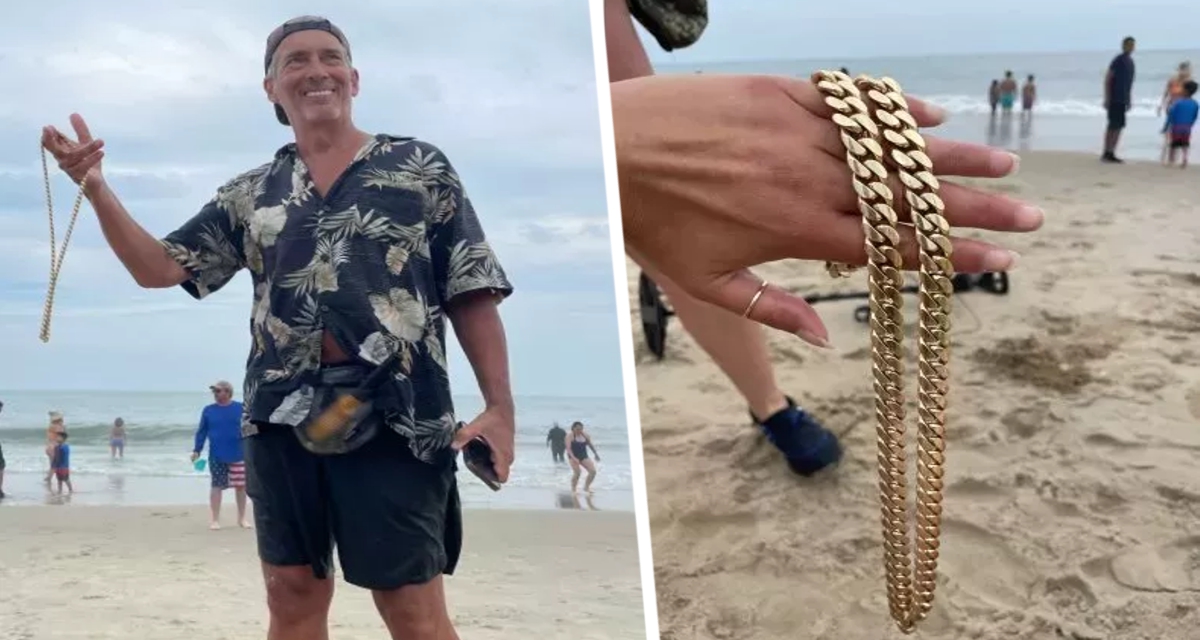 Мужчина находит на пляже золотое ожерелье стоимостью $25 000 и получает денежное вознаграждение за его возврат: так сколько же он получил?