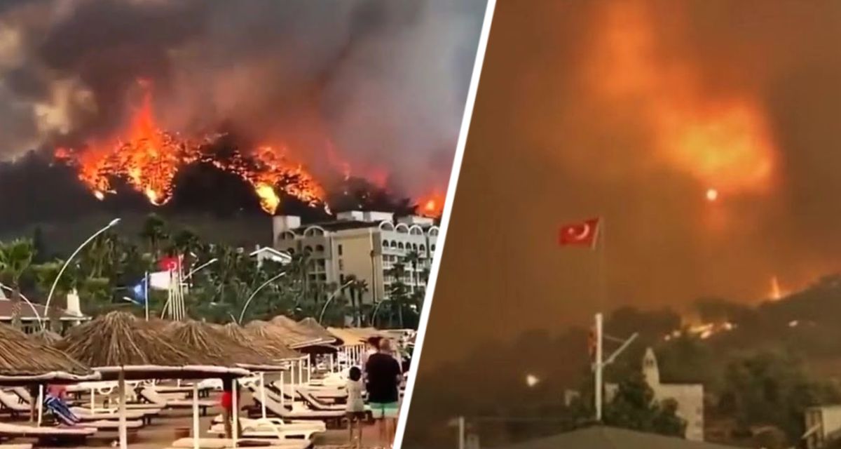 Смертельный лесной пожар поражает известный курорт в Турции: уже погибли первые 3 человека