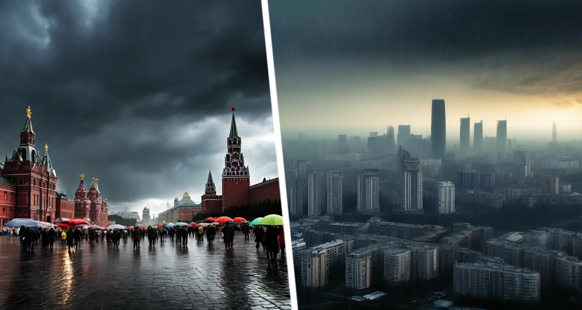 Июль заканчивается в Москве дождливой и прохладной погодой