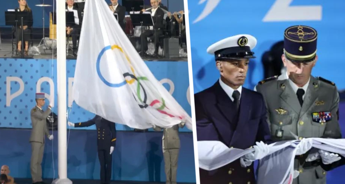 В Париже открылась Олимпиада 2024 с чудовищной ошибкой на церемонии: флаг подняли, перепутав верх и низ